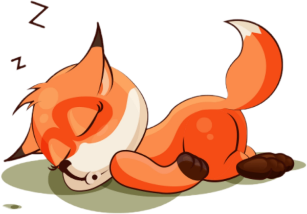 Лисенок наклейка