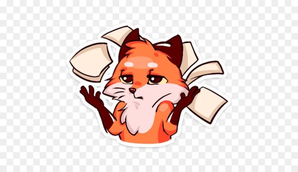 Лисичка Паппи Стикеры