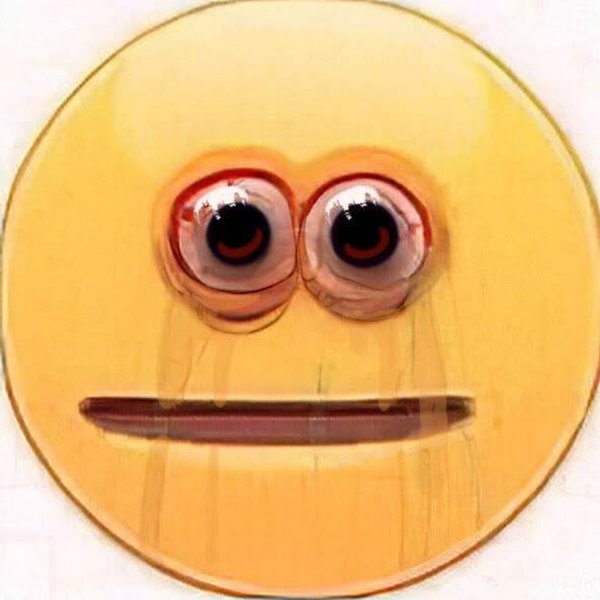 Смайлик с красными глазами
