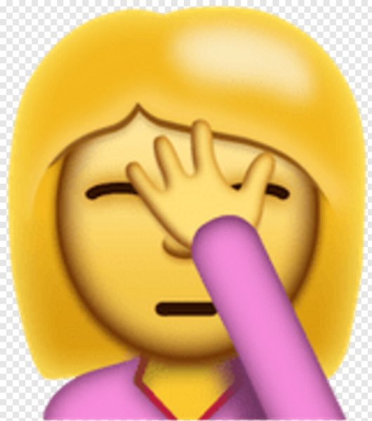 Смайлик ладонь на лице