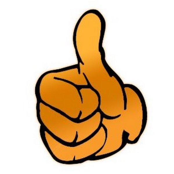 Желтый палец вверх