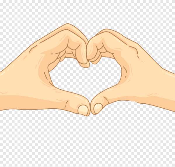 Сердце из пальцев