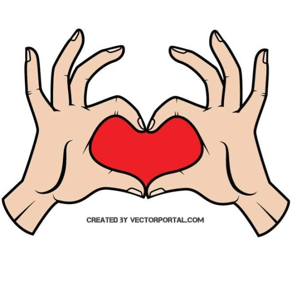 ЭМОДЖИ сердечко руками