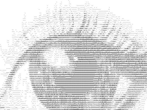 Сердце из знаков