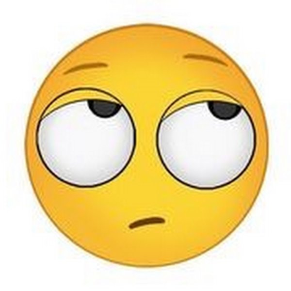 Смайлик закатывающий глаза