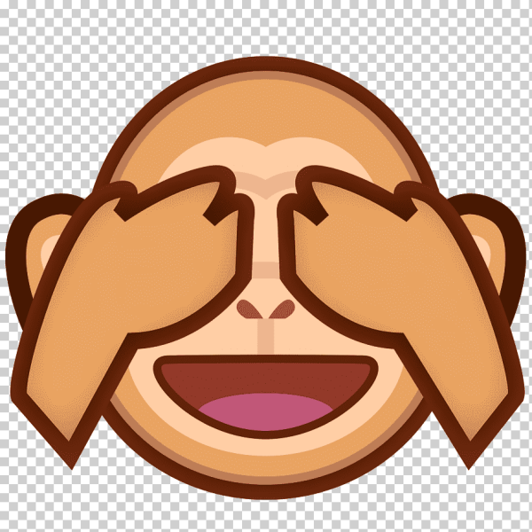 ЭМОДЖИ обезьяна с закрытыми глазами