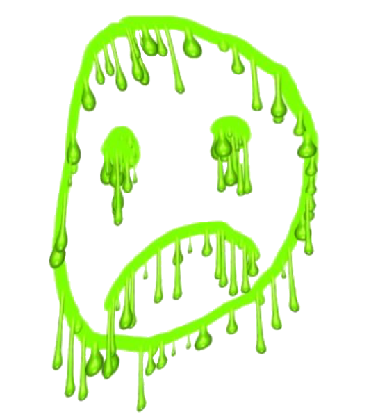 Потекший смайлик рисунок