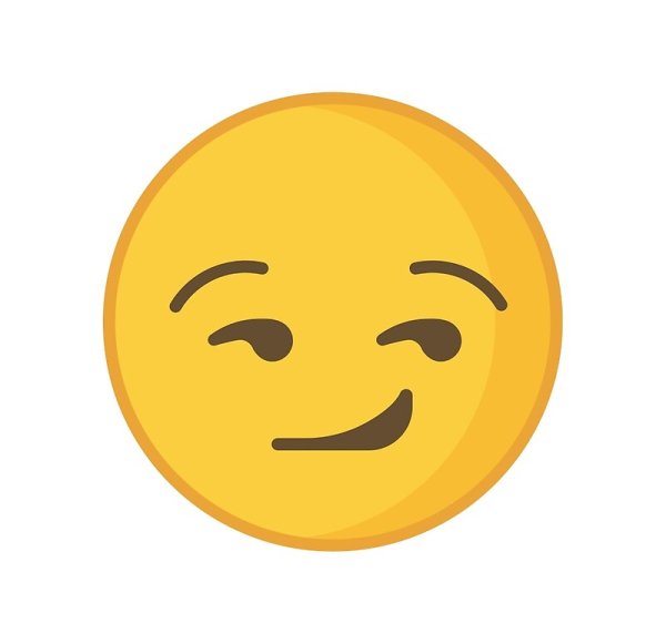 Смайл с поднятой бровью