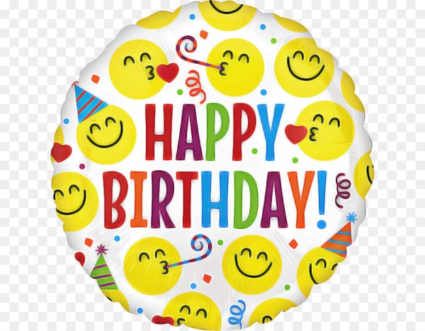 Смайлик Happy Birthday