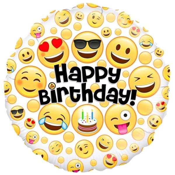 Смайлик Happy Birthday