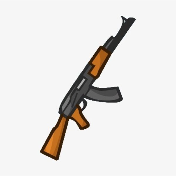 Автомат на прозрачном фоне