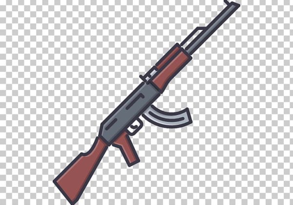 Автомат на прозрачном фоне