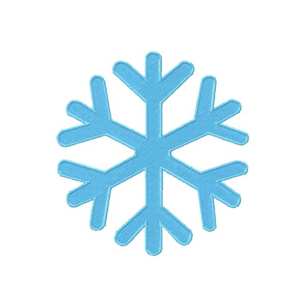 Смайлик из снежинок