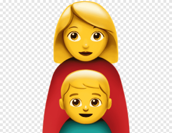 Смайлик мама с ребенком