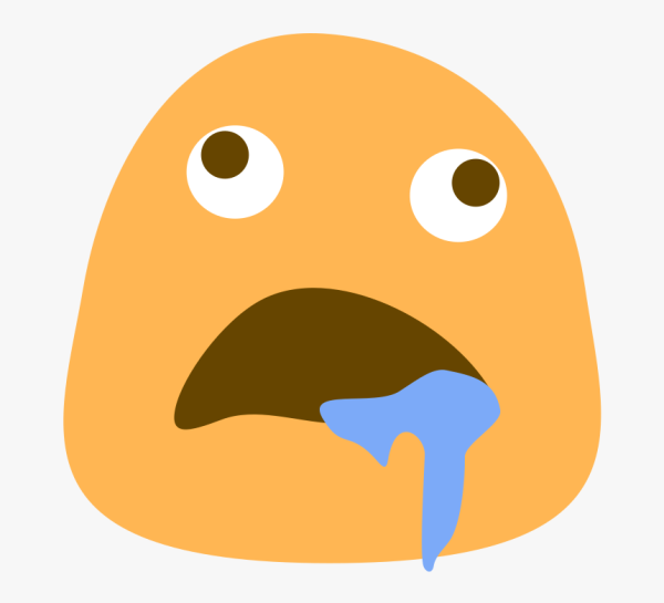 Смайлик со слюной