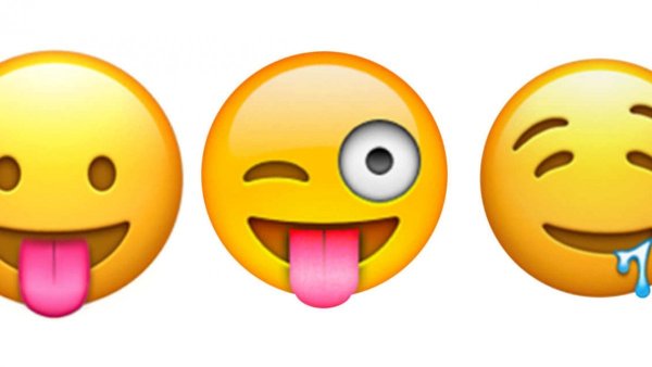 Эмодзи с текущей слюной