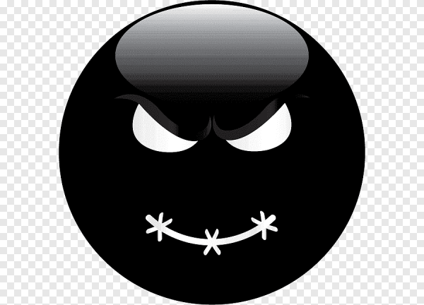 Смайлики черного цвета