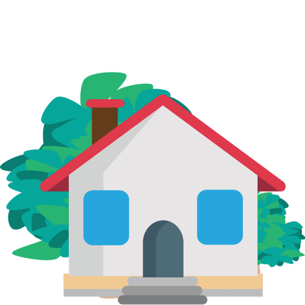 Смайлик домик без фона