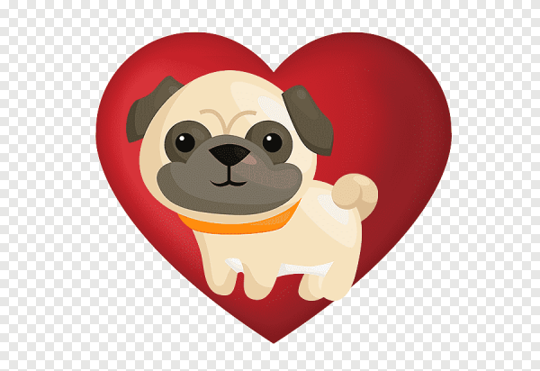 Собачка с сердечком