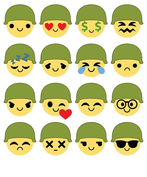 Наклейки солдаты