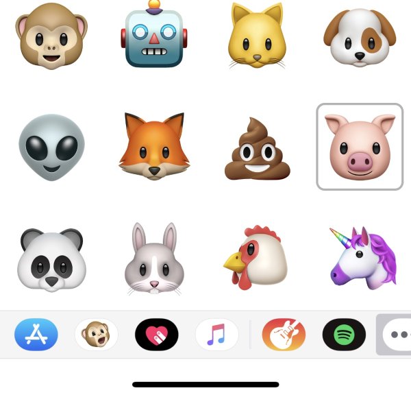 Смайлики животных на айфоне