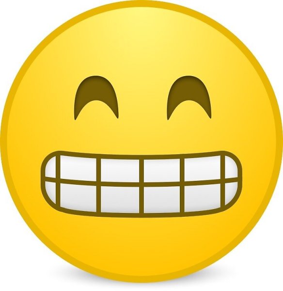 Смайлик зубы скалит