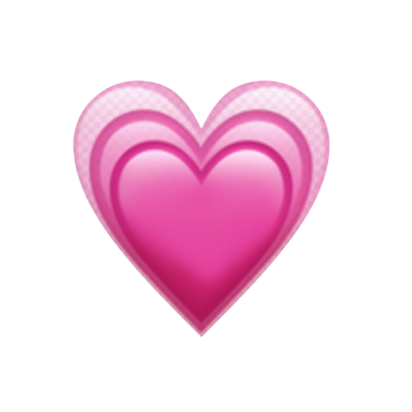 Смайлик сердечко на белом фоне