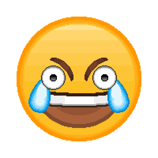 Смайлик с большими глазами