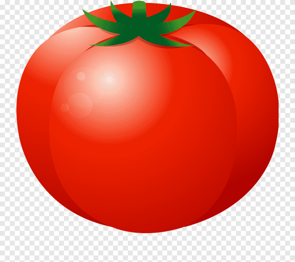 Красный помидор мультяшное