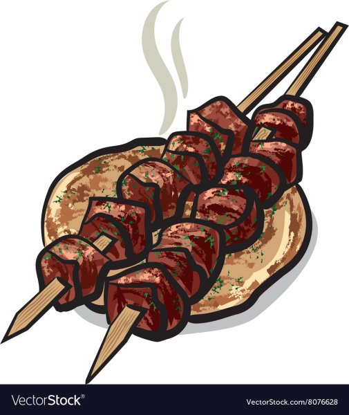 Kebab, shashlik вектор