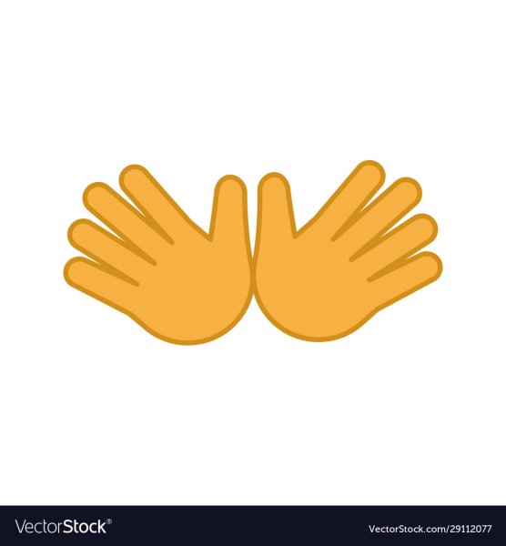 Смайлик с руками обнимает