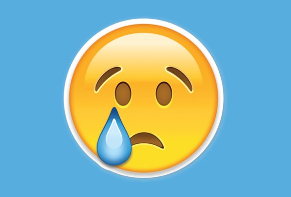 Emoji плачет