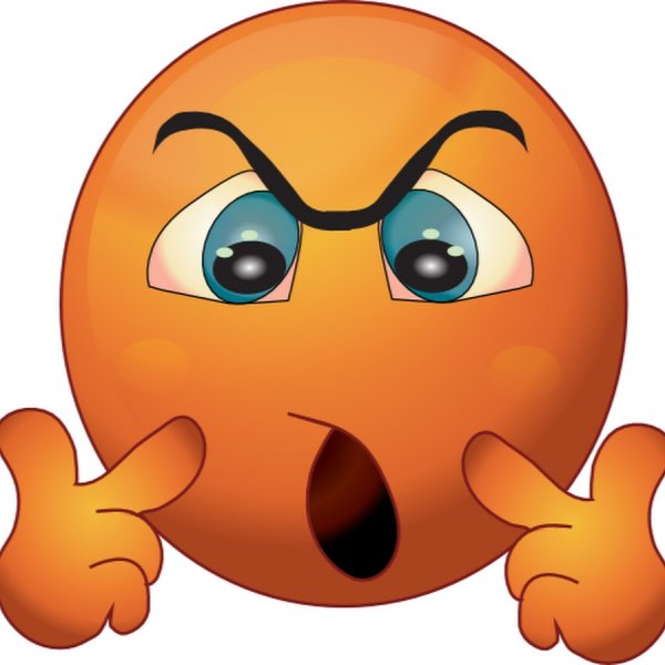 Смайлик сердится