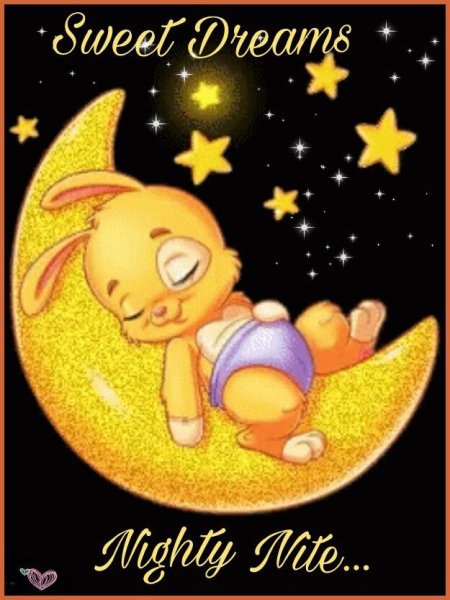 Зайчик спит на Луне