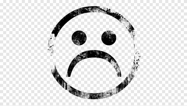 Грустный смайлик в стиле