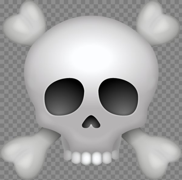 Эмодзи скелет