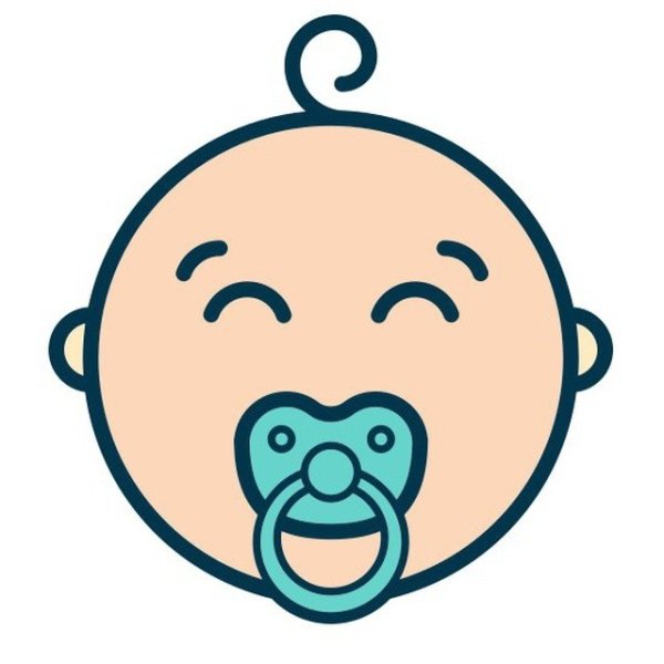 Малыш значок соска