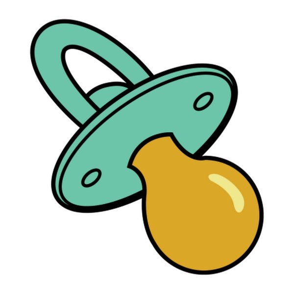 Детская соска мультяшная