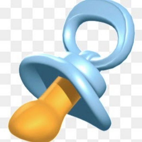 Соска-пустышка на прозрачном фоне