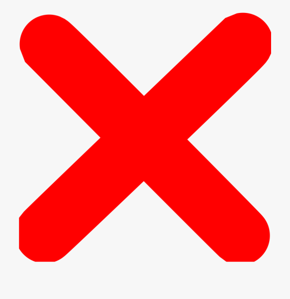 Красный крестик