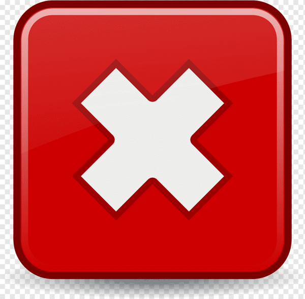 Красный крестик