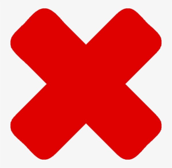 Красный крестик