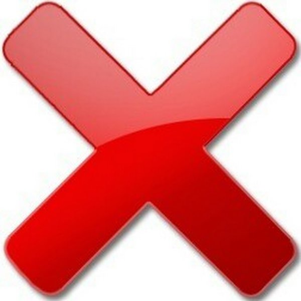 Красный крестик маленький