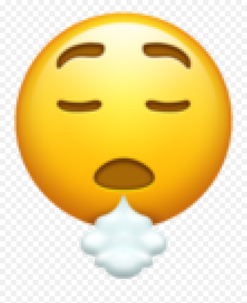 Выдыхающий смайлик