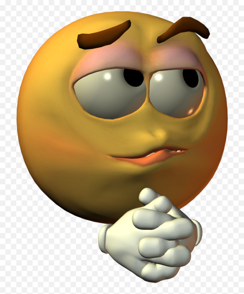 Смайлик чешет затылок