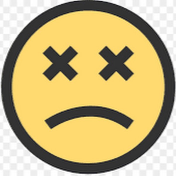 Смайлик с глазами крестиками