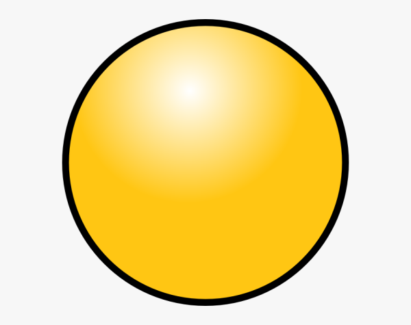 Круг желтого цвета