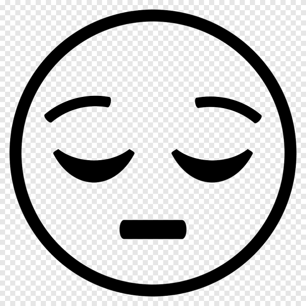 Грустное лицо на прозрачном фоне