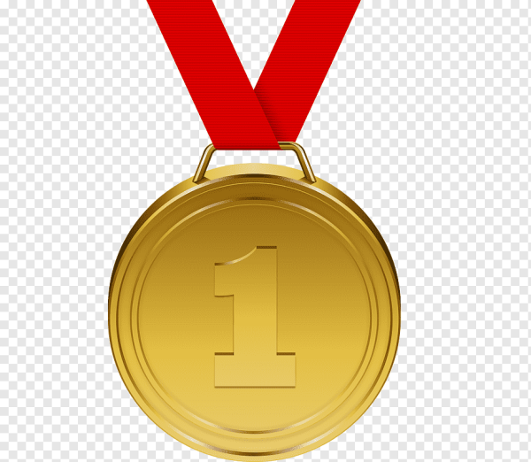 Медаль на белом фоне