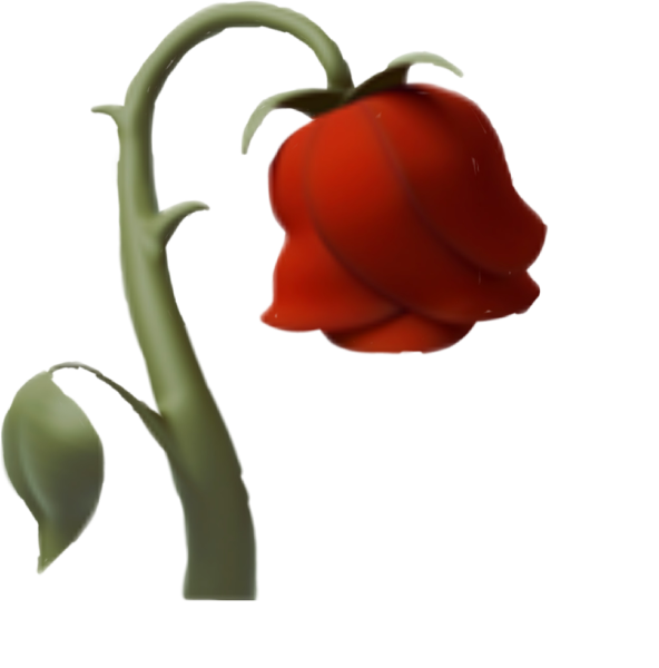 Emoji роза